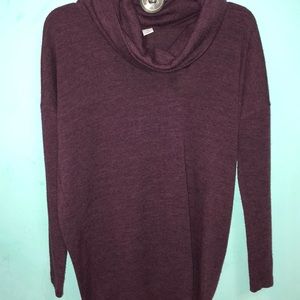Maroon scoop neck dress